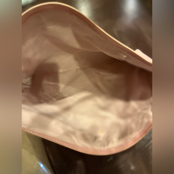 Pink tote, Bando, faux leather with clear top - Picture 4 of 4